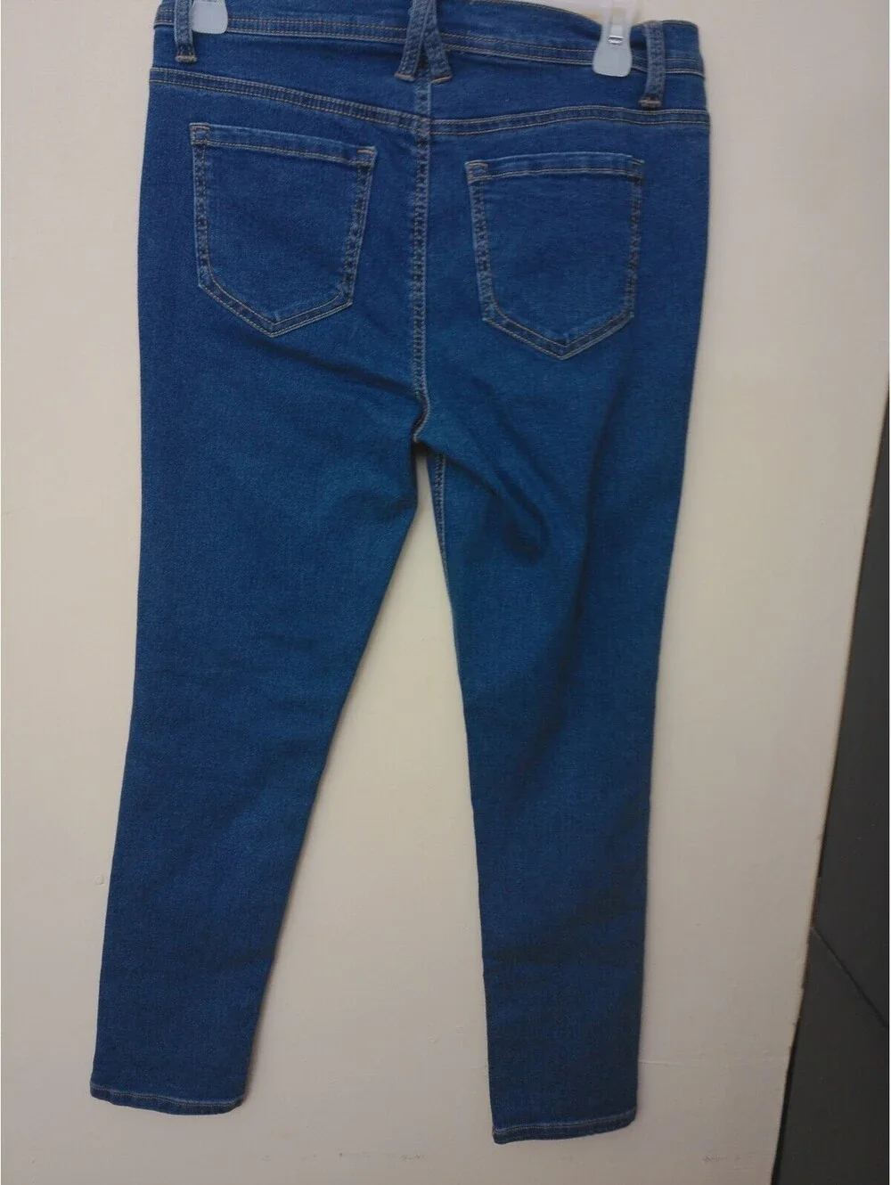 Angels Jeans Womens Blue Forever Young Convertible Size 8 Medium Wash Skinny Y2k
